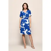 Mart Visser Regina Print Jurk Navy / Off White