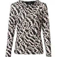 Mart Visser Caitlin Print Top Creme / Zwart