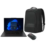 Lenovo ThinkPad T16 Gen4 U7 32G 512G + ThinkPad Professional 16 rugzak + ThinkPad Bluetooth Silent Mouse Intel Core Ultra 7 258V-processor LPE-cores tot 3,70 GHz en P-cores tot 4,80 GHz , 32 GB MOP,