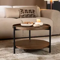 Bronx Salontafel Rio Ø58 cm rustiek eiken