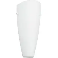 LINDBY Wandlamp HERMINE, dimbaar, wit / opaal, Hal, Glas, Modern, wandlamp