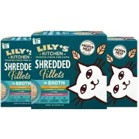 Lily's Kitchen 3x Kattenvoer Nat Shredded Fillets Multipack 8x70 Gr