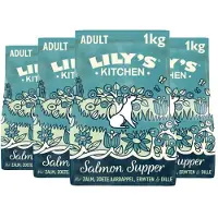 Lily's Kitchen 4x Hondenvoer Droog Salmon Supper 1 Kg