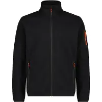 CMP - Jacquard Knitted Jacket - Fleecevest 50, zwart