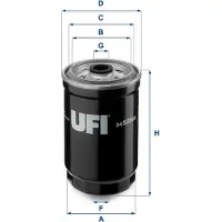 Ufi 25.555.00 Oliefilter