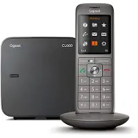 Gigaset Téléphone sans fil CL660 Solo Noir & Gris anthracite