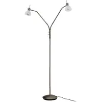 LINDBY Vloerlampe , Gwendolin, Metallic, Woonkamer, Metaal, Modern