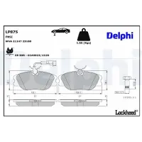 Delphi LP875 Remblokken