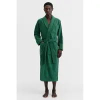 Tekla Unisex Classic Bathrobe Teal Green Maat: XS | Badjassen Outlet | Unisex | Groen