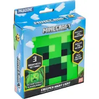 Paladone Minecraft Creeper Nachtlampje, NachtSensorfunctie, Draagbaar, Zelfklevende Achterzijde voor Wandmontage, Officieel Gelicentieerd Cadeau en Slaapkamerdecoratie voor Fans