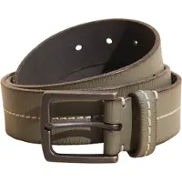 White Stuff Leather Stitch Belt Khaki Green Maat: S/M | Riemen Outlet | Heren | Groen