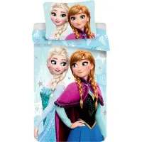 Jerry Fabrics Dekbedovertrek Anna & Elsa - 140 x 200 cm - Katoen - 70 x 90 cm