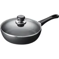 Scanpan Hapjespan / Sauteerpan met deksel Classic Induction ø 24cm / 2 liter - geschikt voor alle warmtebronnen - standaard anti-aanbaklaag