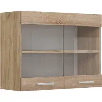 Vicco R-Line Glazen keukenkast – 80 cm Sonoma