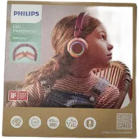 Philips TAK4200MP 4200-serie On Ear draadloze opvouwbare hoofdtelefoon voor kinderen - 45 uur afspeeltijd, beperkt volume, Audio delen, laadkabel meegeleverd - Ambiant verlichting - Magenta Paars