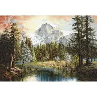 Luca S Borduurpakket NATURE'S WONDERLAND - WONDER DER NATUUR - 66 x 45 cm groot - TELPATROON