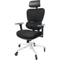 CLOUVOU ProSeat Ergonomische Bureaustoel voor Kantoor - 4D Armleuningen - Ademend & Thermoregulerend - Max. 150 kg - Zwart