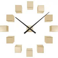 Karlsson wandklok DIY Cubic Metallic