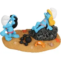 Diverse Smurfette And Hefty On The Beach Figuur