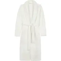 Good Morning Badjas Flanel Fleece Uni - white - M/L