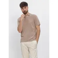 Stefano lauran Heren Polo's & T-shirts Polo Borre - Beige - Maat L