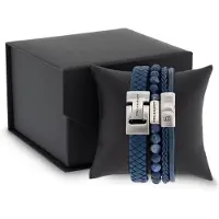 Steel & Barnett - Geschenkset Heren - Premium Set Blauw - Maat M