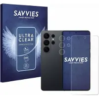 Savvies - Screenprotector voor Samsung Galaxy S26 Ultra (Voor+Camera) - Folie Beschermfolie transparant 18 Stuks