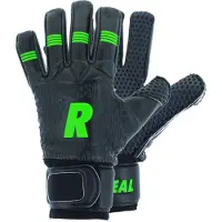 Real Duo Keepershandschoenen Kinderen - Zwart / Fluo Groen | Maat: 5,5