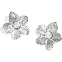 Yehwang Roestvrijstalen oorknopjes met bloemmotief, casual en eenvoudig voor dagelijks gebruik, dames sieraden
