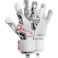 Elite Sport Nobre Art S (Limited Edition) Keepershandschoenen - Wit / Zwart / Roze | Maat: 9