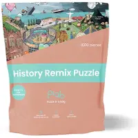 Puzzle in a Bag - History Remix Puzzel 1000 Stukjes - Geschiedenis Puzzel voor Volwassenen - History Puzzel - Ideaal cadeau voor puzzel- en geschiedenisliefhebbers