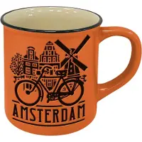 Typisch Hollands Mok - Oranje - Amsterdam - souvenir - Amsterdam cadeau