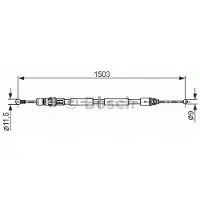 Bosch 1 987 477 137 Handremkabel