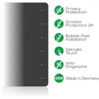 Upscreen - privacy screenprotector voor realme 15 - Folie Beschermfolie Blauwlichtfilter