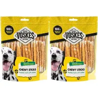 Voskes 2x Hondensnack Rawhide Sticks Kip 400 gr