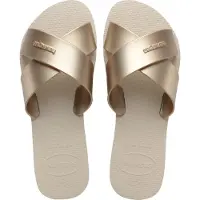 Havaianas Leren Slippers AQUA METALLIC dames 39 / 40