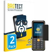 BROTECT - privacy screenprotector voor Ulefone Armor Mini 4 - Folie Beschermfolie Blauwlichtfilter 2 Stuks