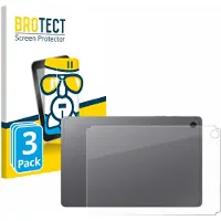 BROTECT Screenprotector 3 Stuks voor Samsung Galaxy Tab S10 Lite 5G (Achterkant) Beschermglas transparant