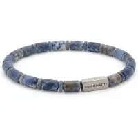 Steel & Barnett - Kralenarmband Heren - Colourful Cal - Sodaliet - Maat M