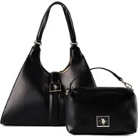 U.S. POLO ASSN. Schoudertas goud / zwart