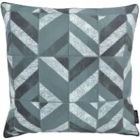 Gek op kussens! Stripe patchwork #4 | 45 x 45 cm | kussenhoes | pu leder