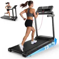 Formill FT54 Loopband – Elektrische Treadmill 1-14 km/u – Inklapbaar – Wandelband – Home Fitness – Afstandsbediening – Telefoonhouder – Loopband voor Thuis