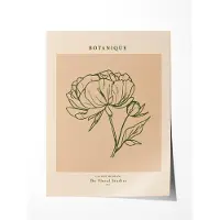 Botanique Bloemenposter - Poster 100x150 cm - Sfeervolle Wanddecoratie voor Woonkamer & Slaapkamer - Premium papier - zonder lijst