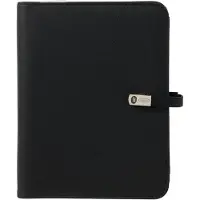 Kalpa A5 organizer met weekagenda met uurindeling nerf zwart (1 week per 2 pagina's) 4-talig