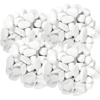 Concorde Decoratie steentjes - 5x - wit - 350 gram - 5 / 10 mm - kiezelstenen - hobby stenen