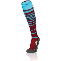 MACRON Target Voetbalkousen - Bordeaux / Hemelsblauw | Maat: 39/42