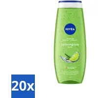 Nivea - Douchegel - Citroengras & Olieverzorging - Glad & Verfrissend Huidgevoel - 500 ml - Bulkverpakking - 20 stuks