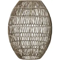 Star Trading Linde Lampshade 40 Cm Grey - Buitenverlichting Rotan Beige - 092-07