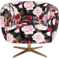 Kare design Draaifauteuil rozen
