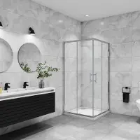 AICA Douchecabine 70x120x195cm,2schuifdeuren, NANO EasyClean veiligheidsglas,195cmhoog
